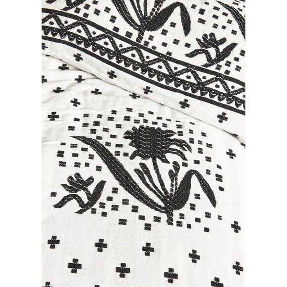 NWT Anthropologie Jacquard Woven Jeanette Queen Duvet - Picture 2 of 9